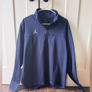 Men’s Jordan Navy Quarter Zip Top Fleece New Large